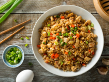 Riz sauté au poulet au Cookeo