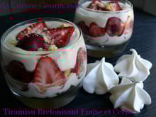 Tiramisu bretonisant fraises et cerises