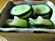 Concombre mariné à la japonaise