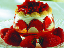 Dessert royal aux fraises