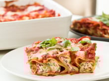 Cannellonis ricotta et épinards