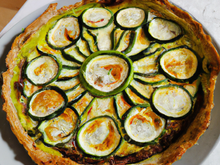 Tarte aux courgettes et au fromage de brebis
