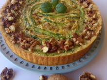 Tourte aux courgettes et noisettes