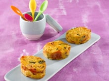 Flan de courgettes aux dés de jambon