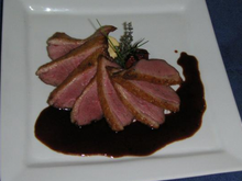 Magret de canard au miel et vinaigre balsamique
