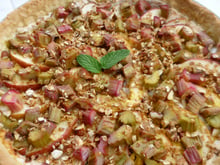 Tarte pomme rhubarbe