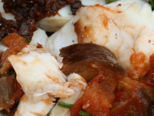 Cassolette de sébaste aux légumes confits