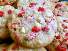 Cookies pépites de chocolat blanc et pralines roses