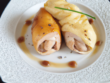 Chausson au poulet et foie gras