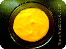 Crème de carottes et lentilles corail- jus citronnelle/gingembre