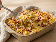 Gratin de macaroni au fromage et lardons fumés : le dîner facile et réconfortant de janvier