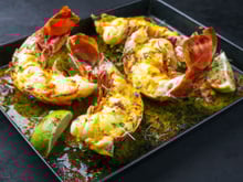 Queues de langoustines poélées au citron