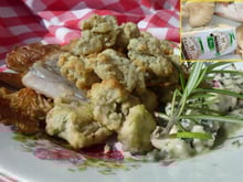 Crumble de Roquefort Bio sur maigre de l'Atlantique