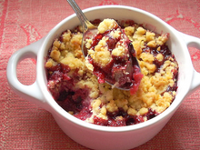 Crumble aux fruits rouges maison
