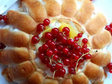 Charlotte aux fruits St Mamet et mascarpone