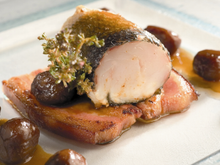 Suprème de sandre aux marrons