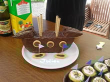 gâteau d'anniversaire sur le thème des pirates