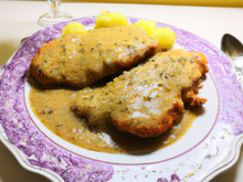 Escalope à la moutarde maison