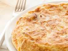 Tortilla aux pommes de terre et poulet