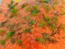 Saumon mariné Blinis