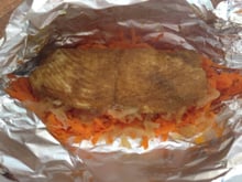 Papillotes de fletan au curry