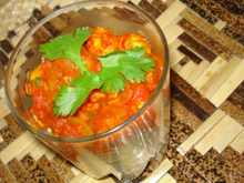 Daube chouchou et cari d'écrevisses à la réunionnaise en verrines