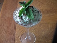 Glace à la menthe