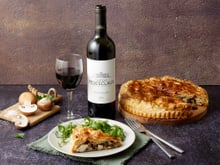 Tourte forestière aux champignons et au poulet