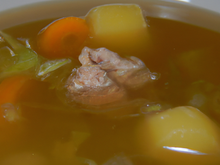 Consommé à la brunoise