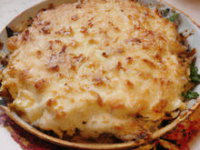 Gratin d'Ambert en croûte de lard paysan