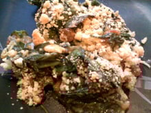 Crumble à l'asiatique, mais à l'emmental