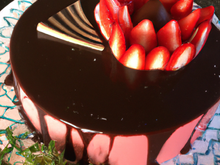 Entremet chocolat - fraise