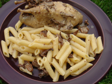 Cailles aux girolles