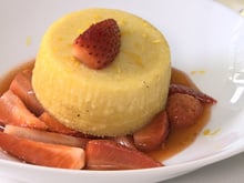 Millasson et soupe de fraises