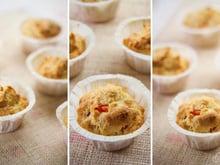 Cupcakes gruyère-tomate