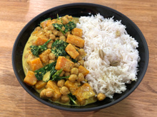 Curry végétarien à la butternut et aux pois chiches