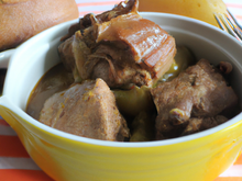 Roti de porc en cocotte à la moutarde