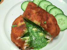 Poulet à la kiev au roquefort