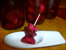 Ail et betterave marinés à la russe