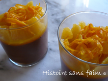 Verrine chocolat-orange rapide