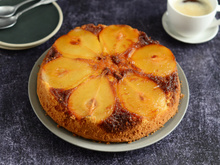 Gâteau renversé à la poire