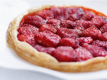 Tarte gourmande aux fraises et poudre d'amande