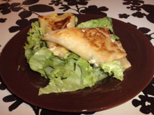 Bricks au chèvre frais et pesto