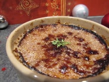 Crème brûlée au foie gras et pain d'épices
