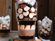 Verrines au chocolat et marshmallows