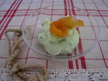 Verrine de crème d'avocat