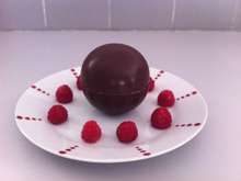 Sphère chocolat crème mascarpone