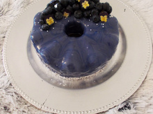Entremets coco myrtille