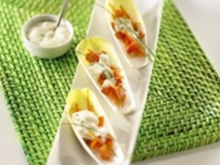 Apéro frais de légumes sauce Reblochon