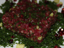 Tartare de grenadier aux herbes